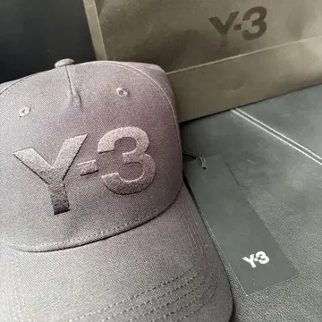 새상품 Y-3 캡 모자 블랙 로고 남성용 여성용 조정 가능