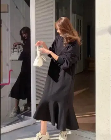 birthday bash 로맨틱 맨투맨 원피스 롱