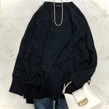 컨디션 최상 언타이틀 울 실크 캐시미어 니트 워셔블 사이드 슬릿 3L