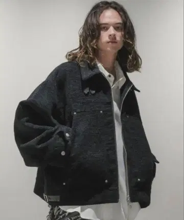 Casper John B-3 기믹 플라이트 블루종 블랙 S 사이즈