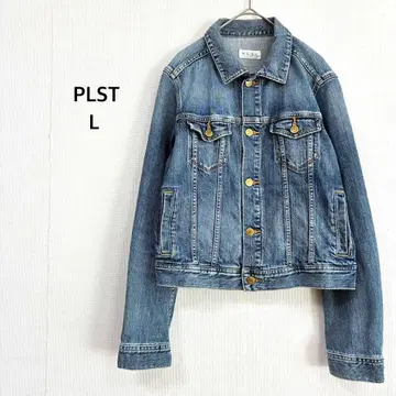 [플라스테] 데님 자켓 L 블루 데님 자켓 레이어드 새상품급