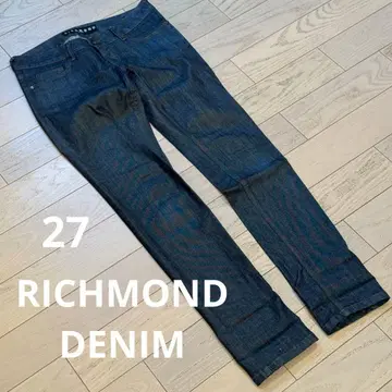 RICHMOND 다크 블루 스트레이트 데님