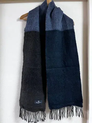 [ 미사용 ] 아쿠아 스큐텀 캐시미어 100% 머플러 블록 컬러