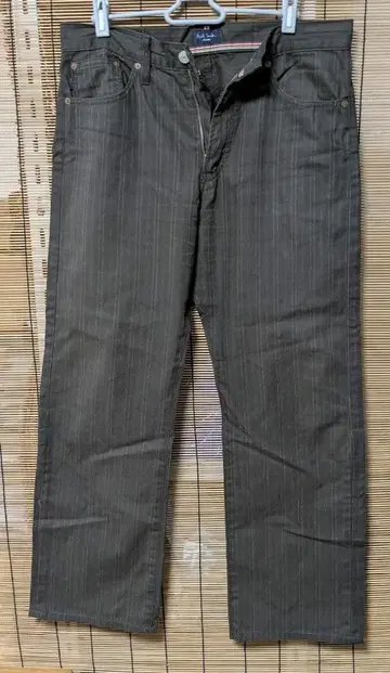 컨디션 최상 폴스미스 다크 그레이 스트라이프 캐주얼 팬츠