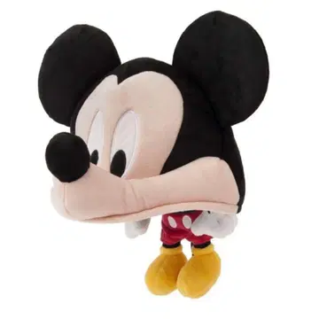 도쿄 디즈니 미키마우스 봉제 인형형 캡 새상품급