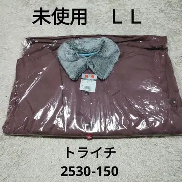 새상품 도라이치 하프 코트 LL 2530-150 브라운 핑크 도카잔 방한