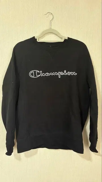 Champion 블랙 속기모 로고 트레이닝복 M