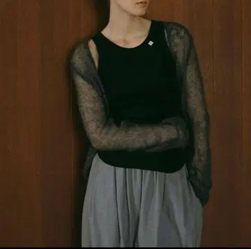 ETRE TOKYO V넥 모헤어 니트 가디건