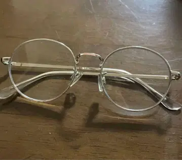 실버 라운드 안경
