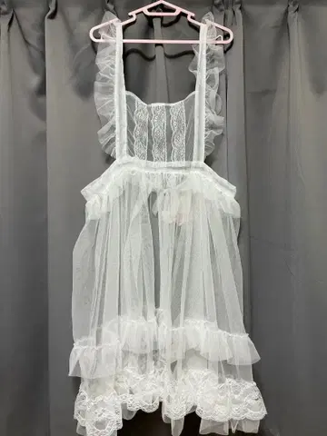 도리 튤 에이프런 호시나 사쿠라코 시마무라 화이트 5L 빅 사이즈