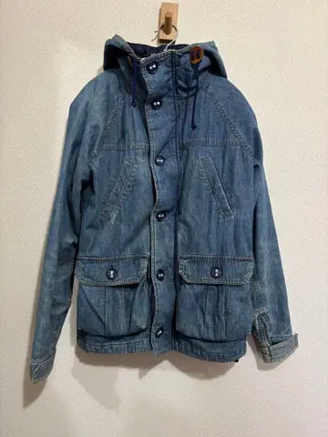 X-GIRL 후드 부착 데님 자켓