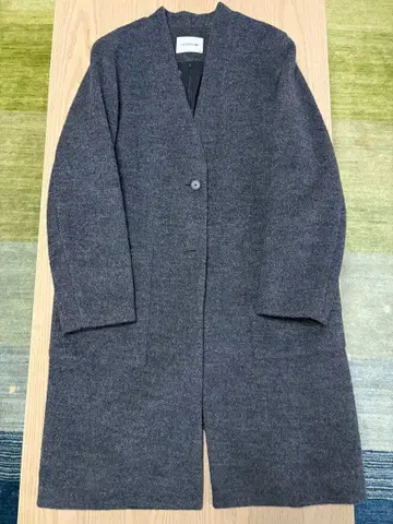 라코스테 다크 그레이 롱 코트