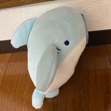 스카이블루 고래 디자인 봉제 인형