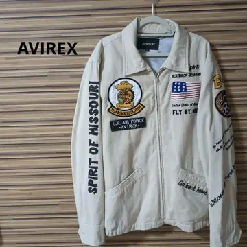 [새상품급] AVIREX 플라이트 자켓 M 베이지