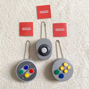 닌텐도 가챠 컨트롤러 버튼 컬렉션 3개 세트 키링