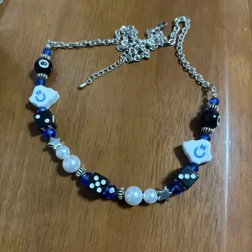 SMILEY FACE 핸드메이드 목걸이