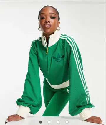adidas 니트 트랙 자켓 그린