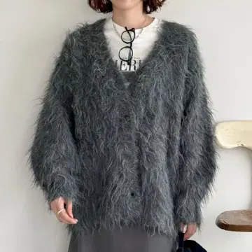 DOUX ARCHIVES 샤기 니트 가디건