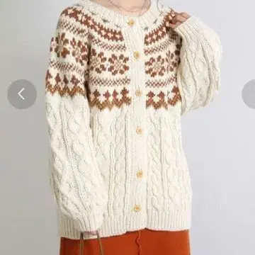 Crisp 크리스프 노르딕 케이블 니트 가디건