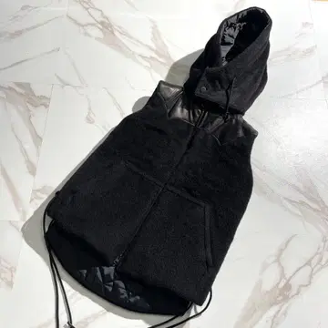 컨디션 최상 키류키류 다운 베스트 자켓 알파카 소재 가죽