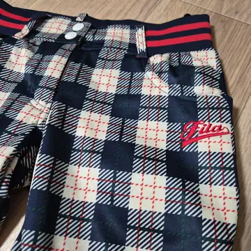 새상품급 FILA 체크 무늬 골프 팬츠