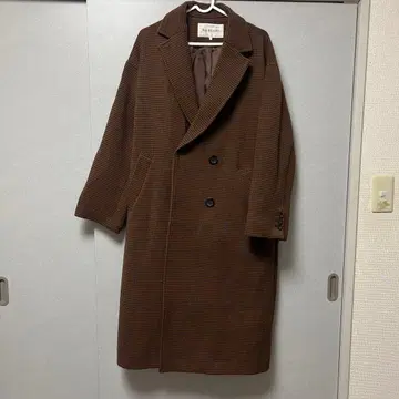 Ray BEAMS 체스터 코트 브라운