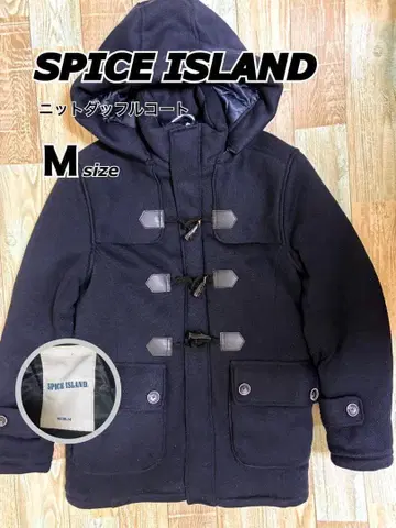 SPICE ISLAND 니트 더플 코트 M 사이즈 네이비