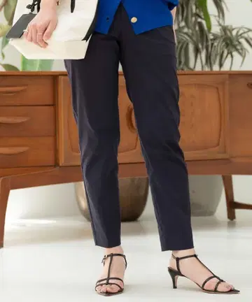 BARNYARDSTORM 린넨 스트레치 심플 테이퍼드 팬츠