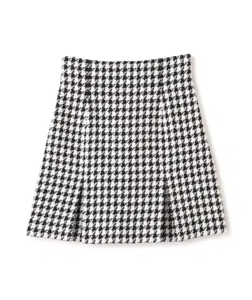 하운드투스 체크 트위드 타이트 미니 스커트