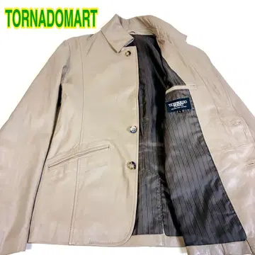 TORNADOMART 램 가죽 테일러드 자켓 가죽 자켓