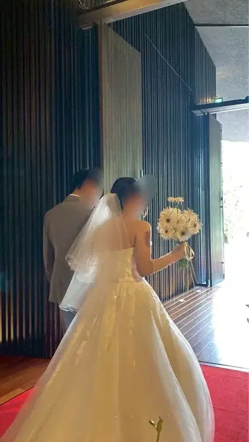 웨딩 베일 그로브 세트