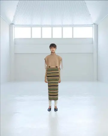 TAN 니트 스커트