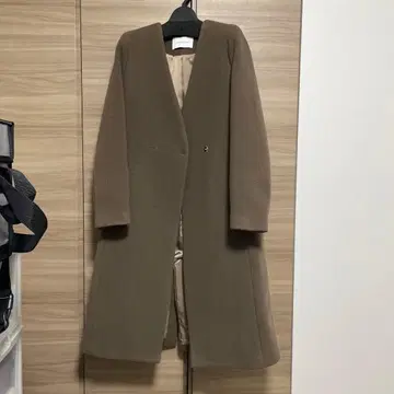 La Totalite 노카라 캐시미어 혼방 울 코트 S 베이크루즈