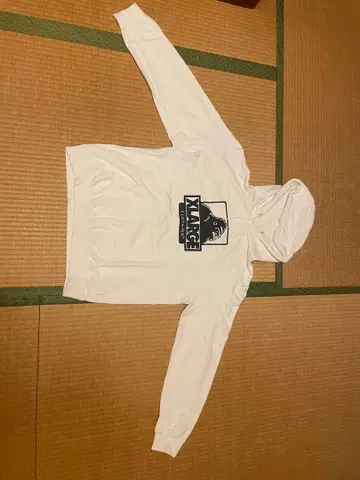 XLARGE 화이트 후드티 M