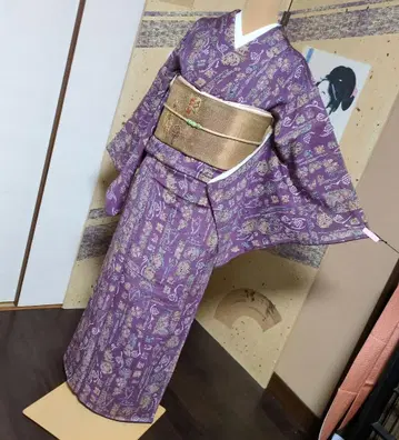 4종 세트 보라색 계열 크레이프 원단 코몬