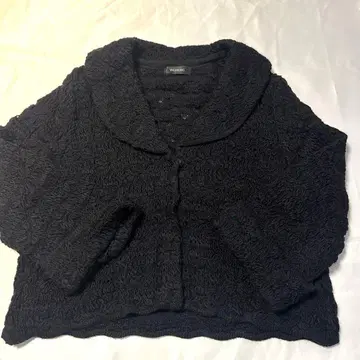 INGEBORG 블랙 니트 가디건