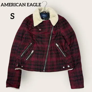 AMERICAN EAGLE 캐주얼 아메카지 보아 옷깃 라이더 S 빨검