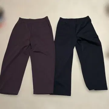 UNIQLO 맨투맨 와이드 팬츠 와인 블랙 XL