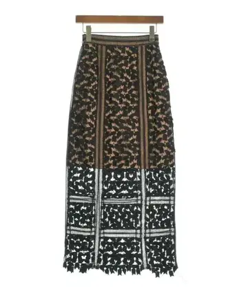 self-portrait 롱 맥시 길이 스커트 여성용