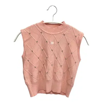 핑크 반팔 니트 Darich