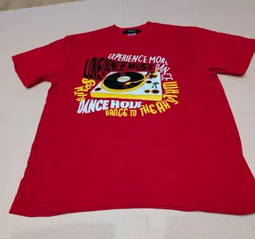 레코드 플레이어 리토모스 빨간색 T셔츠