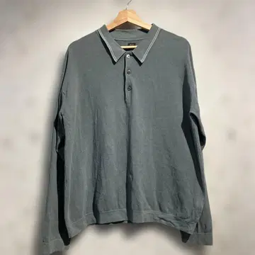 BATONER x STEVEN ALAN 긴팔 피케 셔츠 바토너 콜라보