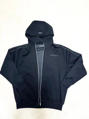 CRONOS DOUBLE STRIPES ZIP HOODIE