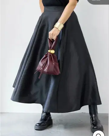 미사용 새상품 플러스오토하 골드링 밴딩 백 보르도 색상