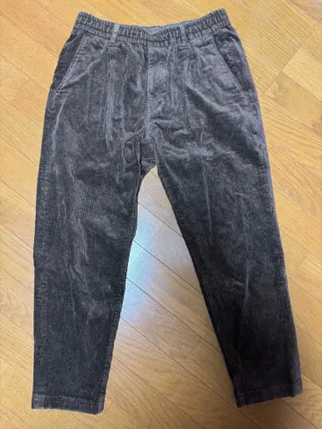 다크 브라운 코듀로이 이지 팬츠