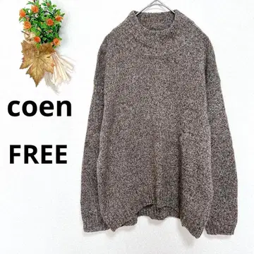 a4365 coen 니트 스웨터 하이넥 캐주얼 울 100%