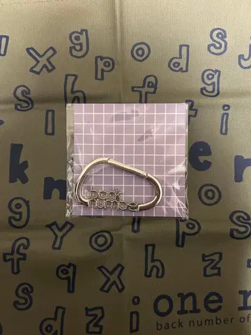back number 로고 별주 카라비너