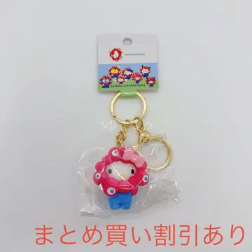 산리오 미야쿠미야쿠  입체 마스코트 컬러 키링 헬로키티