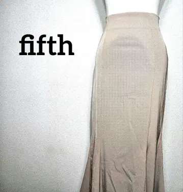 fifth 머메이드 롱 스커트 슬릿 베이지 새상품 미사용 M