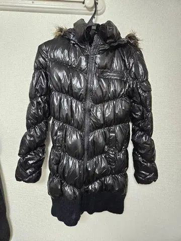 Gap 블랙 다운 자켓 S 올드 헤이세이 갸루 광택 다운